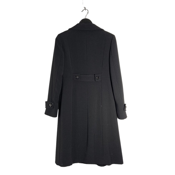 Weekend Max Mara Black Wool Double Breasted Trench Coat size 8 - Picture 2 of 4